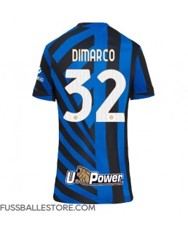 Günstige Inter Milan Federico Dimarco #32 Heimtrikot Damen 2024-25 Kurzarm